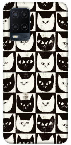 Чехол itsPrint Кошачьи шахматы для Oppo A16s / A16
