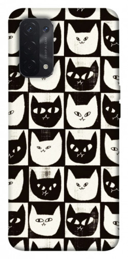 Чехол itsPrint Кошачьи шахматы для Oppo A54 4G