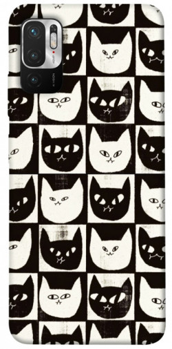 Чехол itsPrint Кошачьи шахматы для Xiaomi Redmi Note 10 5G