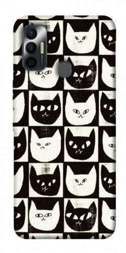 Чехол itsPrint Кошачьи шахматы для TECNO Spark 7
