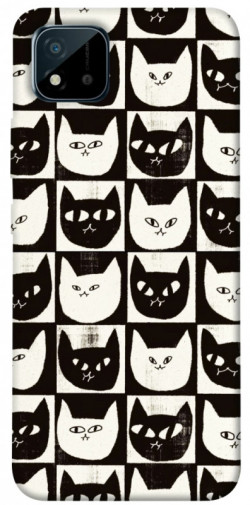 Чехол itsPrint Кошачьи шахматы для Realme C11 (2021)