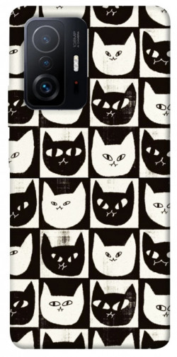 Чехол itsPrint Кошачьи шахматы для Xiaomi 11T / 11T Pro