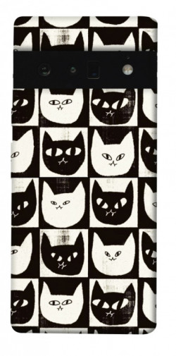 Чехол itsPrint Кошачьи шахматы для Google Pixel 6 Pro