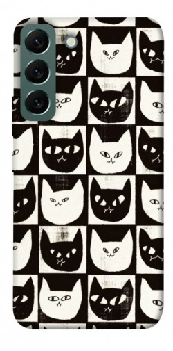 Чехол itsPrint Кошачьи шахматы для Samsung Galaxy S22