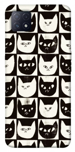 Чехол itsPrint Кошачьи шахматы для Oppo A72 5G / A73 5G