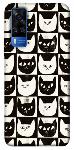 Чохол itsPrint Котячі шахи для Vivo Y51a