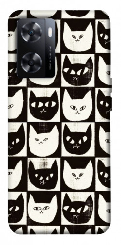Чехол itsPrint Кошачьи шахматы для OnePlus Nord N20 SE