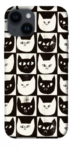 Чохол itsPrint Котячі шахи для Apple iPhone 14 (6.1")