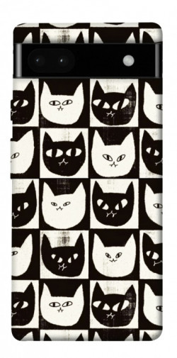 Чехол itsPrint Кошачьи шахматы для Google Pixel 6a
