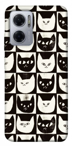 Чохол itsPrint Котячі шахи для Xiaomi Redmi Note 11E