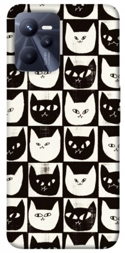 Чехол itsPrint Кошачьи шахматы для Realme C35