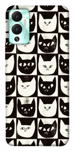 Чехол itsPrint Кошачьи шахматы для Infinix Hot 12 Play