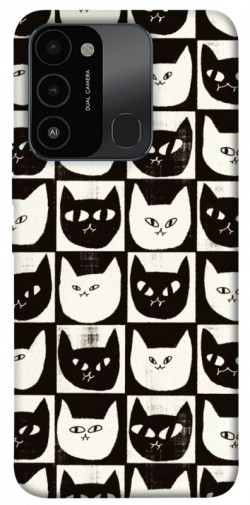 Чехол itsPrint Кошачьи шахматы для Tecno Spark Go 2022 (KG5m)