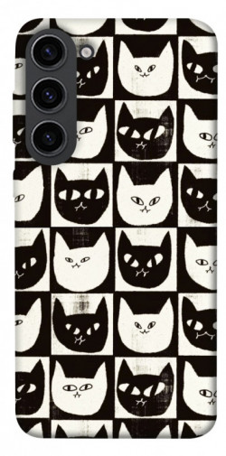 Чехол itsPrint Кошачьи шахматы для Samsung Galaxy S23