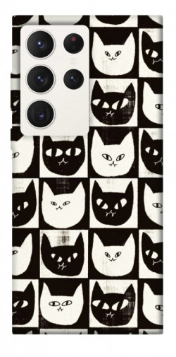 Чехол itsPrint Кошачьи шахматы для Samsung Galaxy S23 Ultra