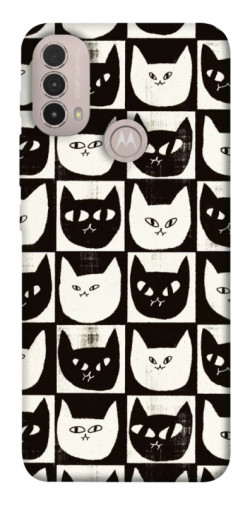 Чохол itsPrint Котячі шахи для Motorola Moto E40