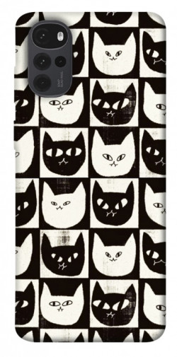 Чохол itsPrint Котячі шахи для Motorola Moto G22