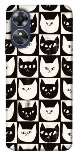 Чехол itsPrint Кошачьи шахматы для Oppo A17