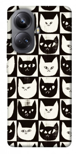 Чехол itsPrint Кошачьи шахматы для Realme 10 Pro+