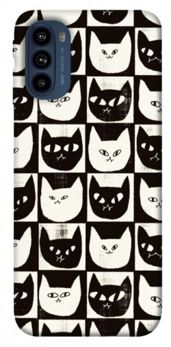 Чехол itsPrint Кошачьи шахматы для Motorola Moto G41