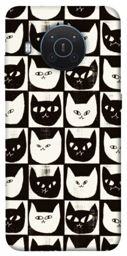 Чехол itsPrint Кошачьи шахматы для Nokia X10 / X20