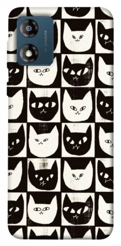 Чохол itsPrint Котячі шахи для Motorola Moto E13