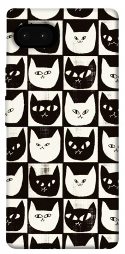 Чехол itsPrint Кошачьи шахматы для Google Pixel 7a