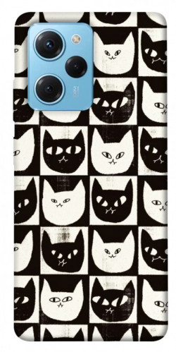 Чехол itsPrint Кошачьи шахматы для Xiaomi Poco X5 Pro 5G