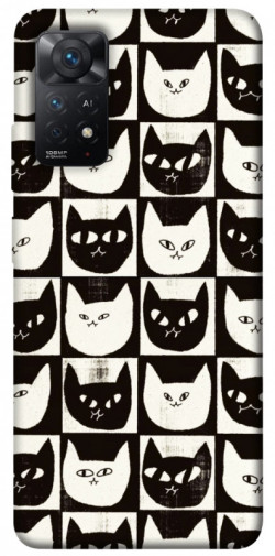 Чехол itsPrint Кошачьи шахматы для Xiaomi Redmi Note 11 Pro 4G/5G