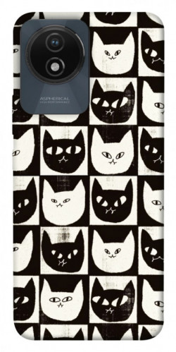 Чехол itsPrint Кошачьи шахматы для Vivo Y02