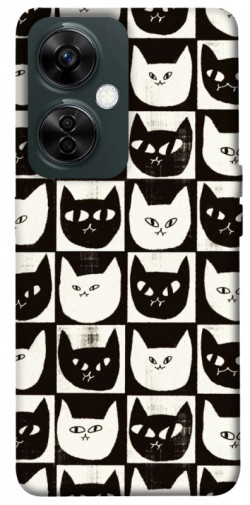 Чехол itsPrint Кошачьи шахматы для OnePlus Nord CE 3 Lite