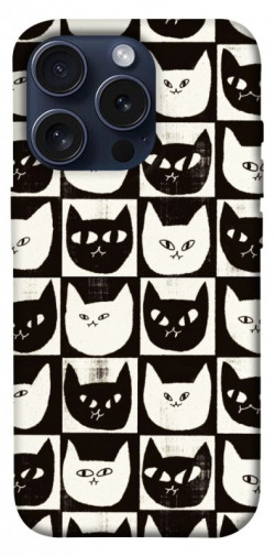 Чохол itsPrint Котячі шахи для Apple iPhone 15 Pro (6.1")