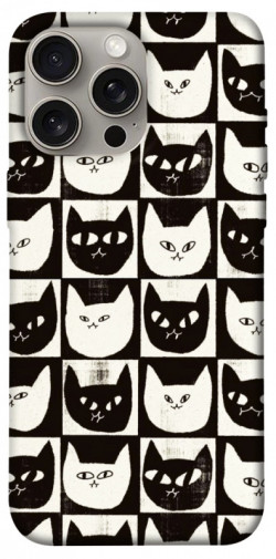 Чохол itsPrint Котячі шахи для Apple iPhone 15 Pro Max (6.7")