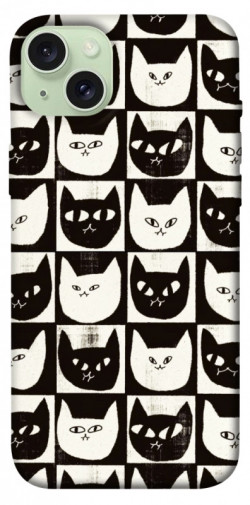 Чохол itsPrint Котячі шахи для Apple iPhone 15 Plus (6.7")