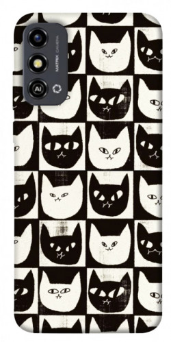 Чехол itsPrint Кошачьи шахматы для ZTE Blade A53