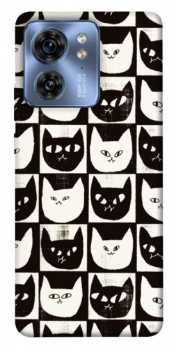 Чехол itsPrint Кошачьи шахматы для Motorola Edge 40