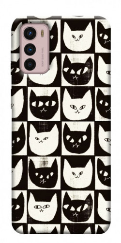 Чехол itsPrint Кошачьи шахматы для Motorola Moto G42