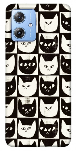 Чехол itsPrint Кошачьи шахматы для Motorola Moto G84