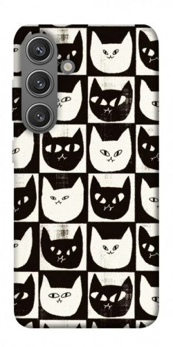 Чехол itsPrint Кошачьи шахматы для Samsung Galaxy S24