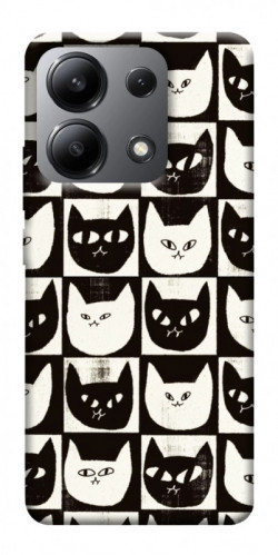 Чехол itsPrint Кошачьи шахматы для Xiaomi Redmi Note 13 4G