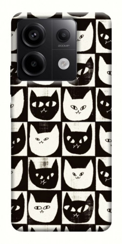 Чехол itsPrint Кошачьи шахматы для Xiaomi Redmi Note 13 Pro 4G