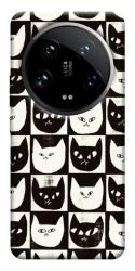 Чехол itsPrint Кошачьи шахматы для Xiaomi 14 Ultra