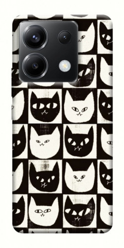 Чехол itsPrint Кошачьи шахматы для Xiaomi Poco X6