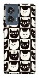 Чехол itsPrint Кошачьи шахматы для Motorola Edge 50 Fusion