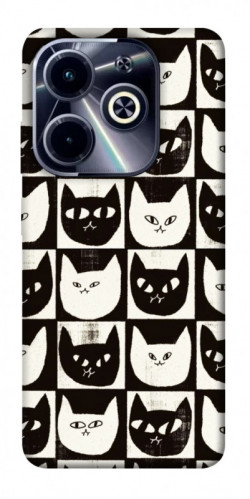 Чехол itsPrint Кошачьи шахматы для Infinix Hot 40i