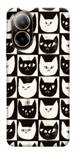 Чехол itsPrint Кошачьи шахматы для Realme C67 4G