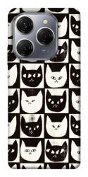 Чехол itsPrint Кошачьи шахматы для TECNO Spark 20 Pro
