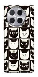 Чехол itsPrint Кошачьи шахматы для TECNO Camon 30 (CL6)
