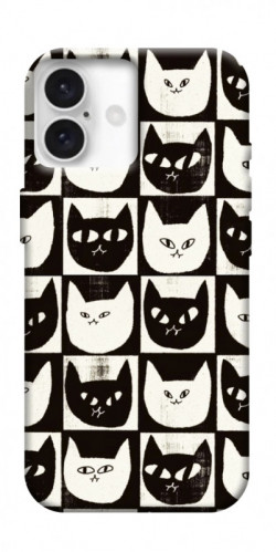 Чохол itsPrint Котячі шахи для Apple iPhone 16 (6.1")