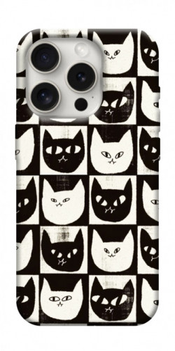 Чохол itsPrint Котячі шахи для Apple iPhone 16 Pro (6.3")